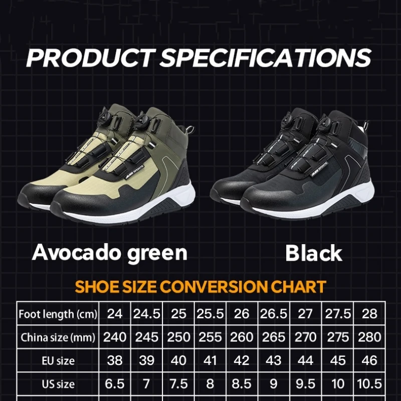 Cycling Shoes For Commute - AUGI Comfortable Men's Motocross Riding Boots