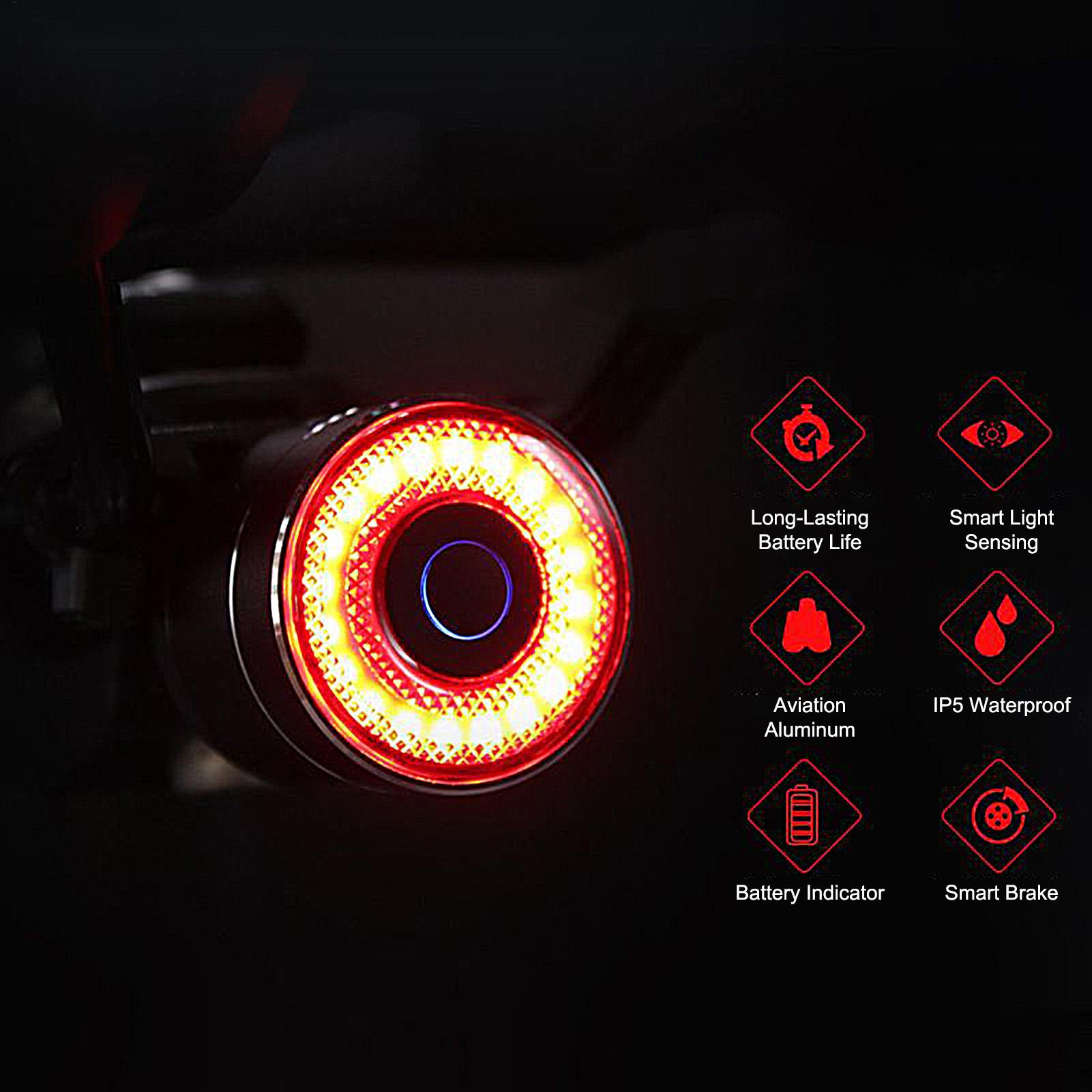 Bicycle Brake Light Smart Bike - Cycling Commuting ulasan dan harga