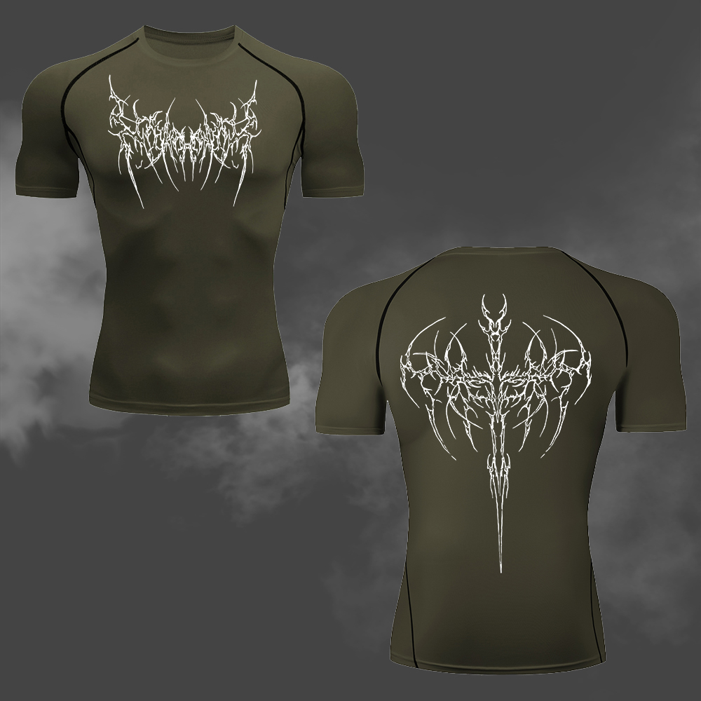 Men's Compression T-Shirt Goth - Cycling Commute Training ulasan dan harga