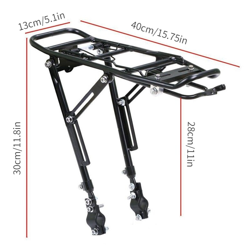 1PC Alloy Rear Bicycle  Rack C - Cycling Commuter Bag ulasan dan harga