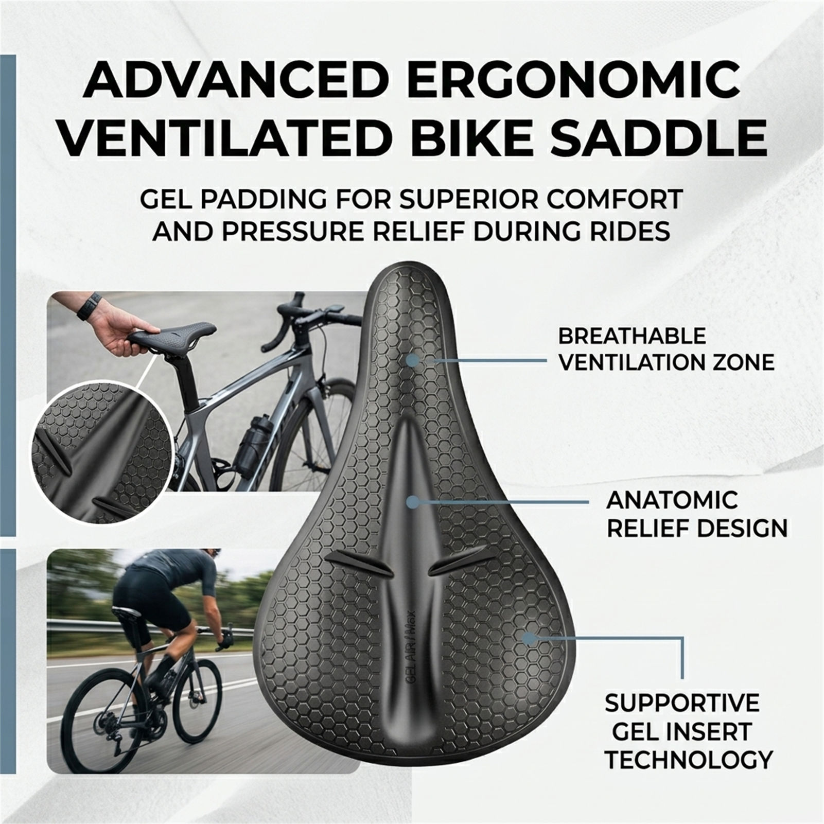 Silicone Bicycle Seat Cover Th - Cycling Commuting ulasan dan harga