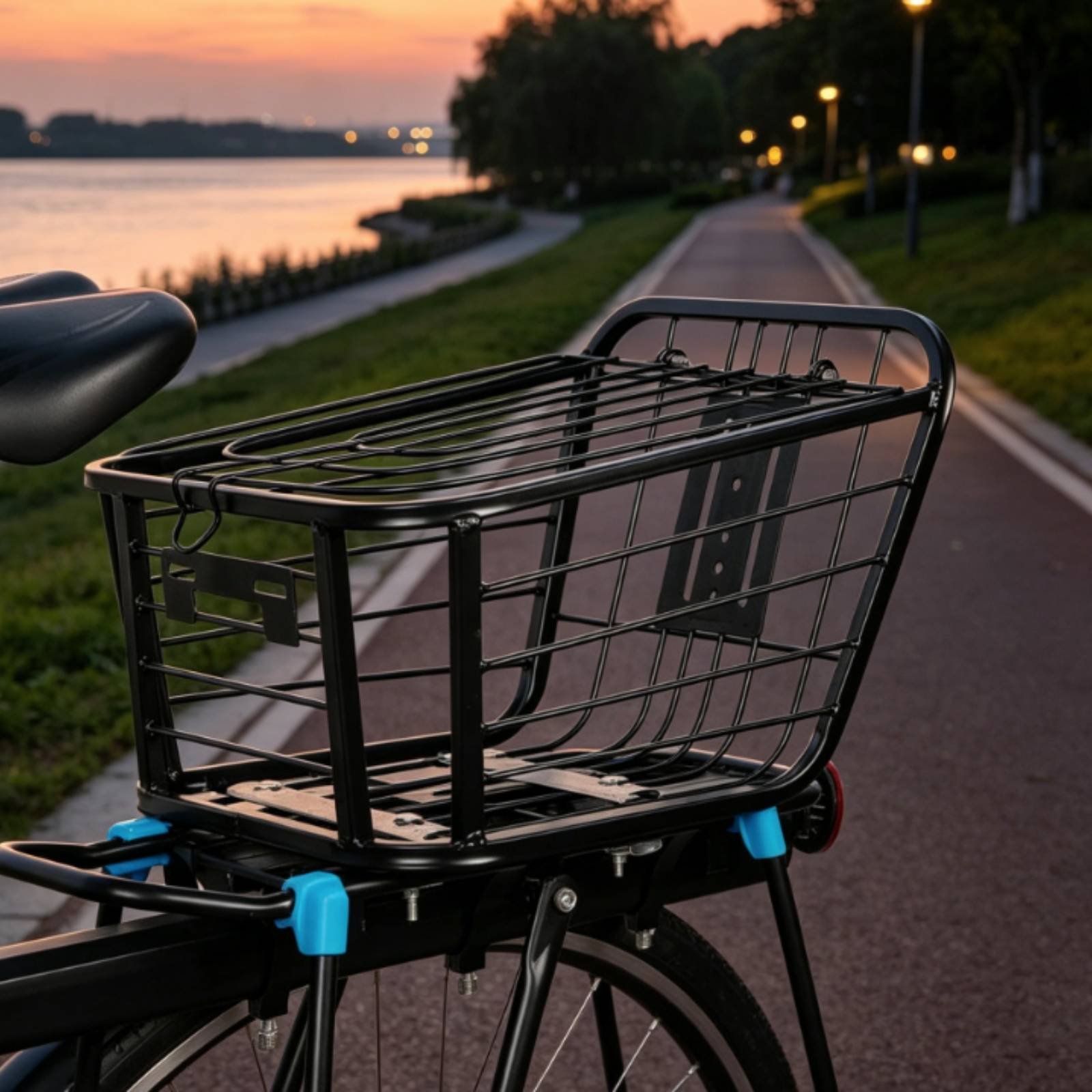Folding Rear Bike Basket Folda - Cycling Commuting ulasan dan harga