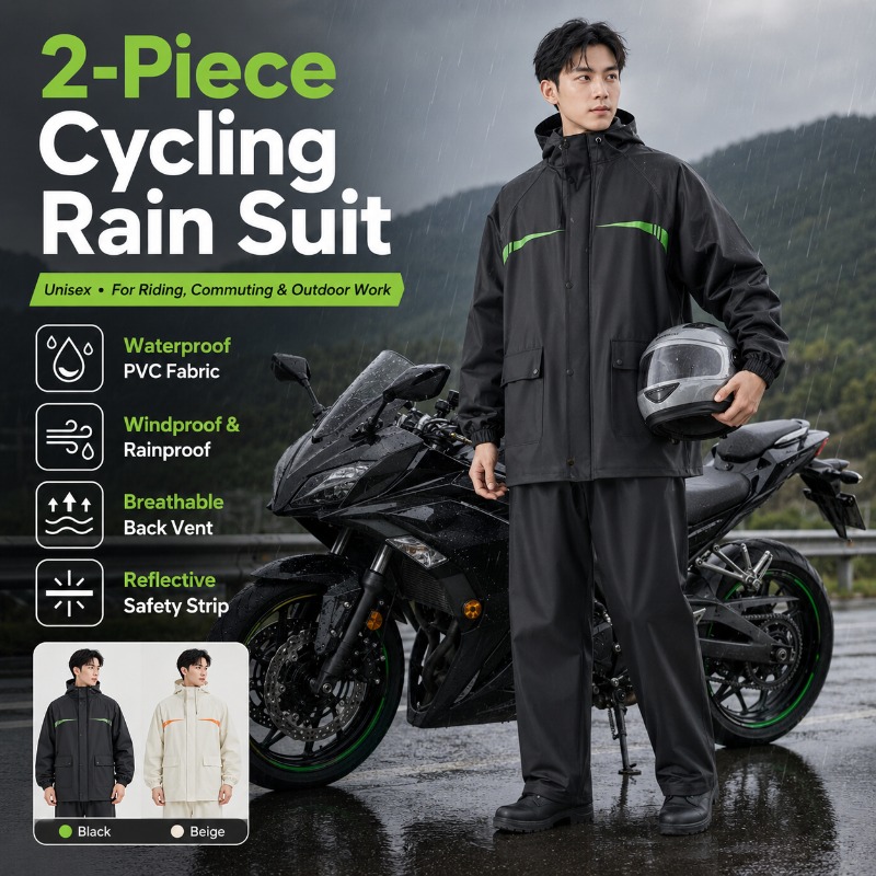 Unisex 2-Piece Waterproof Cycl - Cycling Commute Pants ulasan dan harga