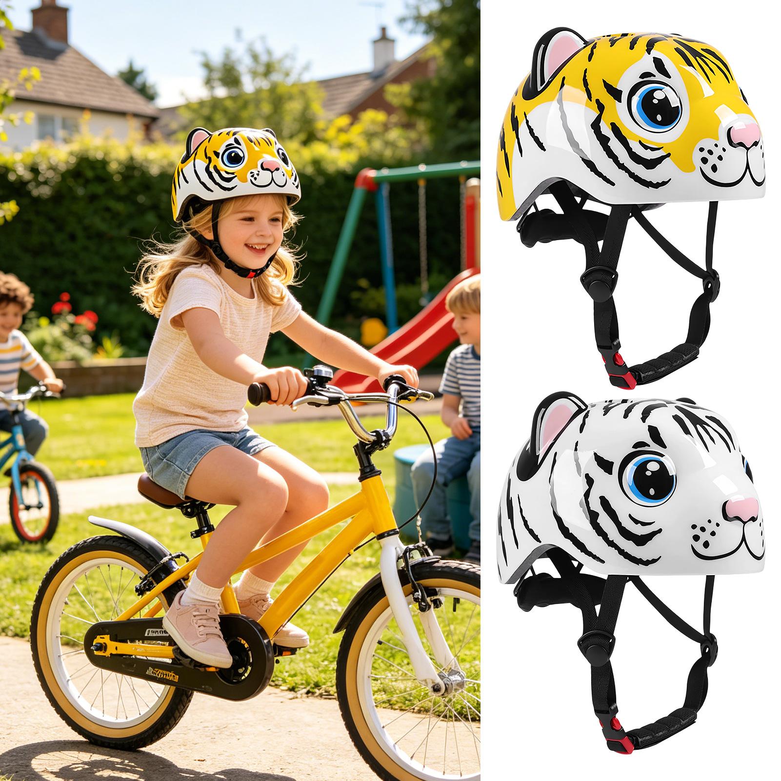 Kids Helmet Tiger Pattern Adju - Cycling Commute Gear ulasan dan harga