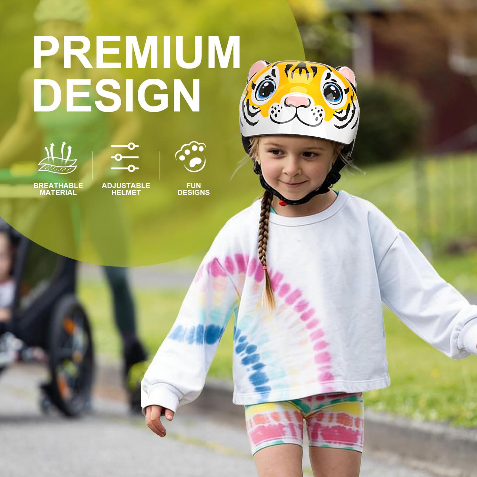 Kids Helmet Tiger Pattern Adju - Cycling Commute Gear ulasan dan harga