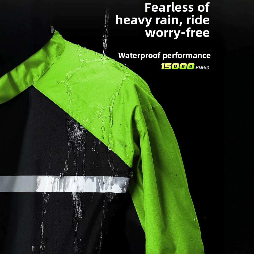 Heavy Duty Motorcycle Rain Sui - Cycling Commuter Rain Gear ulasan dan harga