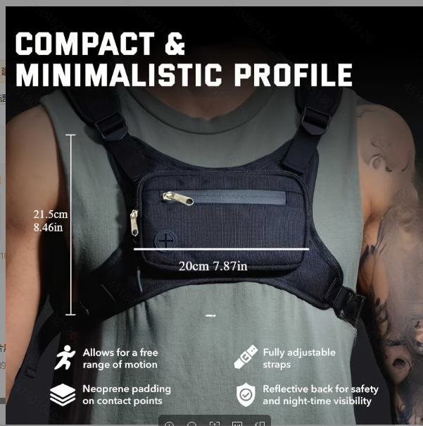 Outdoor Chest Rig Bag Lightwei - Cycling Commute Training ulasan dan harga